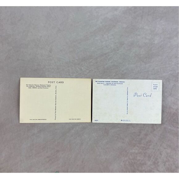 Vintage Oddity Dolls The Valentine Museum Richmond, VA Postcards - Picture 4 of 4